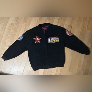 Suede Jeff Hamilton NBA All Star ATL ‘03 Western/Eastern Conference Jacket XXL